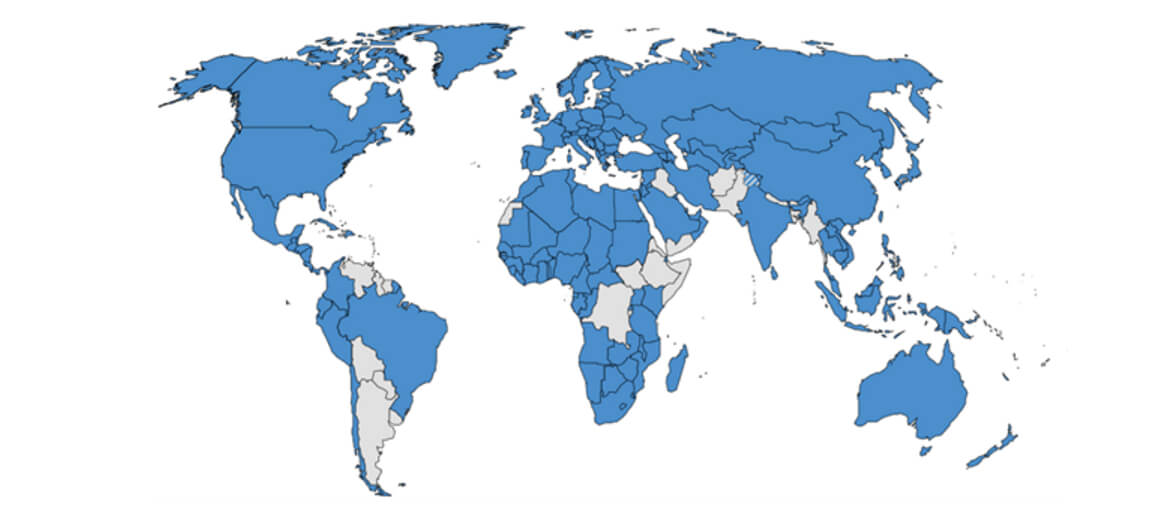 Mapa mundial Propiedad Intelectual